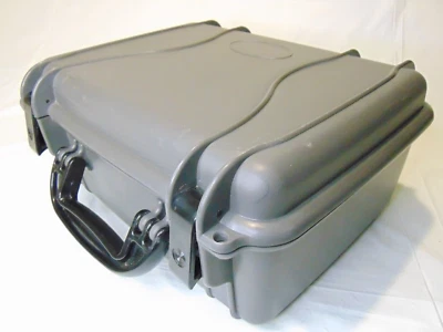 Carcasa/estuche rígido de plástico militar para cámaras electrónicas sensibles drones pequeños Foto 1 de 4