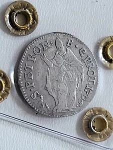 PONTIFICAL STATE - PIUS VI - MURAIOLA - 4 BOLOGNINI 1796 - BOLOGNA - EXPERTIZED - Picture 1 of 4