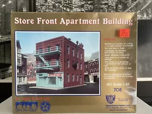 RARE Vintage HO IHC Apartment House with Store Front - Barber Shop OR ?? Sealed - Picture 1 of 9