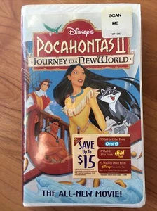 Pocahontas II (2) Journey To A New World VHS Walt Disney Factory Sealed - Picture 1 of 4