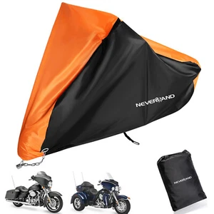 Waterproof Motorcycle Motorbike Cover For Harley Davidson Street Glide Touring - Picture 1 of 12