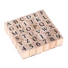 Alphabet Stamps for Clay Letter and Ink Pad Number Postage Toy