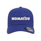 KOMATSU Logo Embroidered Flexfit Fitted Ball Cap