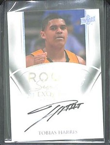 2011-12 Upper Deck Exquisite Basketball Autograph 73 Tobias Harris No 120 of 199