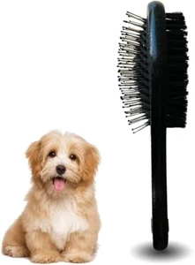 Doppelseitige Haustierpflegebürste für lange & kurze Haare (Hunde, Katze, etc.) Holz - Bild 1 von 14