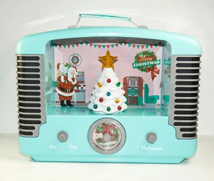 Mr. Christmas Nostalgic Holiday Radio Musik LED beleuchteter Baum spielt 6 Lieder - Bild 1 von 10