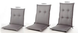 Hochlehner  Sitzkissen Polster Auflage Kissen Stuhlauflage Gartenstuhl- 2er Set - Bild 1 von 28