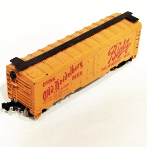 PORTACONTAINER BEIDELBERG BEER VAGONE TRENO FLEISCHMANN MODELLISMO FERROVIARIO - Picture 1 of 1