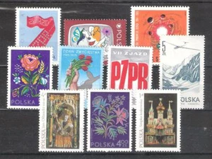POLONIA Conjunto de 10 sellos en nuevo con fijasellos - Imagen 1 de 1