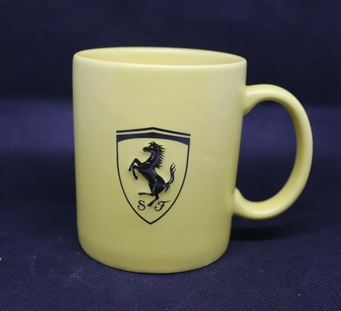 Scuderia Ferrari F1 Scudetto Shield Mug Matte Yellow Cover
