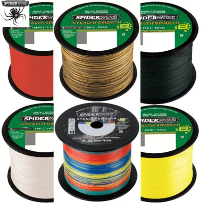 Spiderwire Stealth SMOOTH 8 geflochtene Schnur 50m-2000 Meter alle Stärken