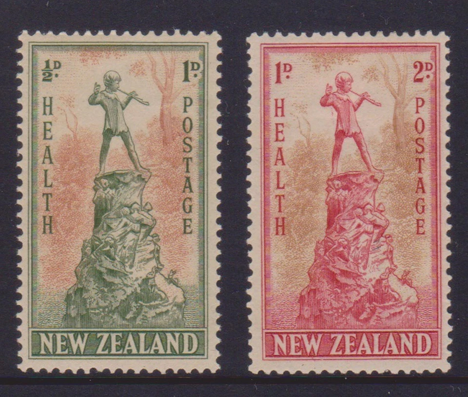 (F186-128) 1945 New Zealand set of 2stamps health Peter Pan MH (EB) (v) - image 1 of 1