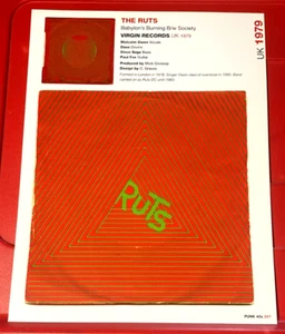 Ruts Babylon's Burning/Echo&The Bunnymen Record Cover Art PICTURE/PRINT 10.5"x 8 - Imagen 1 de 4