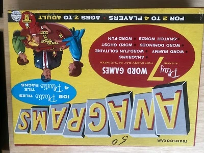Vintage 1957 Transogram Anagrams Incomplete 105 Tiles - Image 1 of 2
