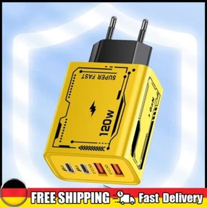 120W Fast Charging 4 Ports Super Fast Charger QC3.0 PD Power Adapter for iPhone - Zdjęcie 1 z 18