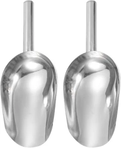 2Pcs Garden Soil Scoop 9.45 X 3.74 Stainless Steel Hand Shovel Spade with Handle - Picture 1 of 12