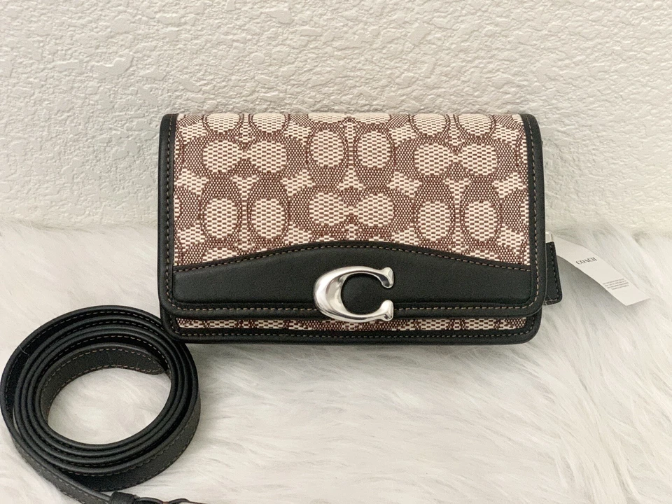 Coach Bandit Belt Bag In Signature Jacquard CJ810 With Dust Bag