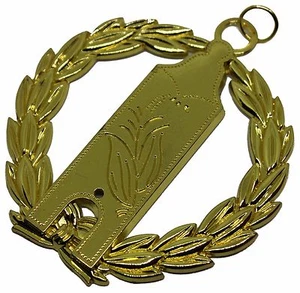 Cuello Masónico Joya Grand JUNIOR WARDEN Oro Masón Masón Calidad Superior - Imagen 1 de 1