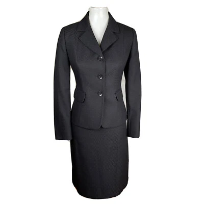 Traje Falda Traje SUIT STUDIO Mujer 2 Piezas Poliéster Negro Pecho Único Talla 4P Foto 1 de 4