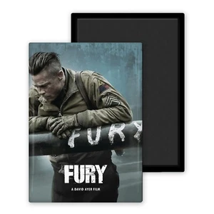 Fury affiche film cinéma-Magnet Frigo 54x78mm - Foto 1 di 8