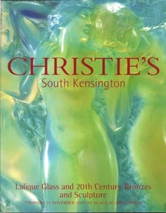 CHRISTIE’S LALIQUE Glass 20C Bronzes Sculptures Auction Catalog 2002 - Foto 1 di 1
