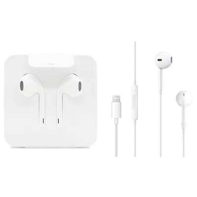 Apple Lightning Earpods + 3.5mm Adapter OEM Earbuds iPhone 7 8 8+ X 11 12 13 14 - Image 1 of 4
