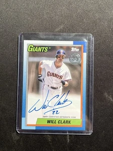 2025 Topps Will Clark 1990 Topps Béisbol 35 Aniversario Automático (Serie Uno) - Imagen 1 de 2