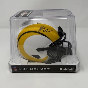 KYREN WILLIAMS LUNAR ECLIPSE SIGNED RAMS MINI HELMET BECKETT COA - Picture 1 of 4