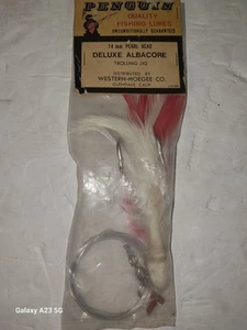 2 Vintage Penguin Deluxe Albacore Trolling Rigs 14 MM Pearl Head Saltwater  - Picture 1 of 6