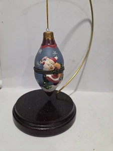 Weihnachtsdeko aufklappbare Schmuckschatulle Ornament - Bild 1 von 10