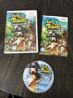 Nintendo Wii Game Raving Rabbids Travel In Time CIB Complete In Box  - Image 1 of 4