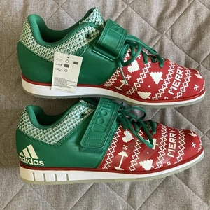 Adidas Powerlift 3.1 Weightlifting Gym Shoes Men’s 11.5 Christmas X-Mas CG6455 - Picture 1 of 12