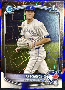 Refractor láser Bowman Chrome RJ Schreck 2025 1st Prospect Blue Jays BCP-181 - Imagen 1 de 2