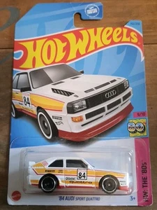Audi Sport Quattro 152/250 HW 2023 Hot Wheels 1984 años 80 9/10 blanco muy buen estado nuevo - Imagen 1 de 9
