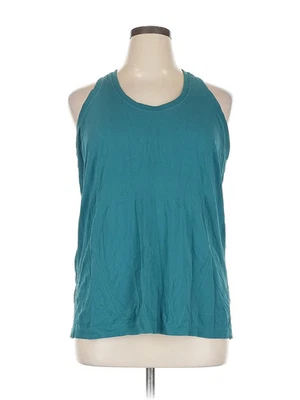 New Balance Women Green Sleeveless T-Shirt 1X Plus - Image 1 of 4