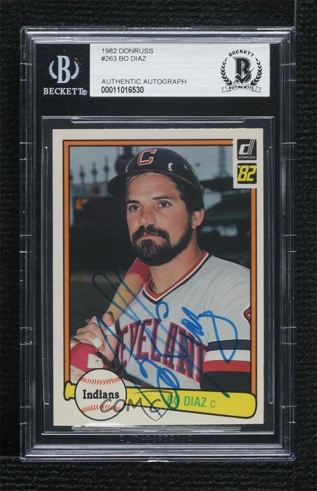 BAS 1982 Donruss Bo Diaz #263 BGS Authentic Auto - Image 1 of 2