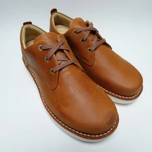 Zapatos Oxford Samuel Hubbard Para Hombre 8.5 Ancho Cuero Cera Tostado Puntera Lisa "Gratis" - Imagen 1 de 10