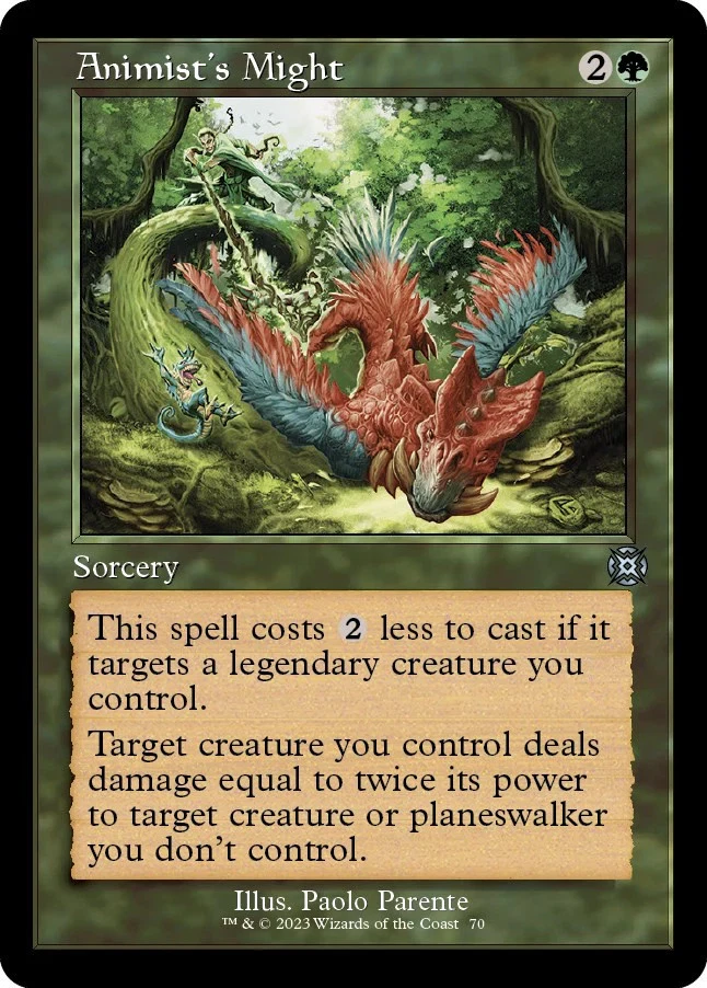 Animist's Might (Retro Frame) - 70 / English / Lightly Played - Image 1 of 1