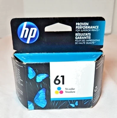 HP 61 Tri Color Ink Cartridges Genuine OEM Original Exp March 2016 - Image 1 of 3