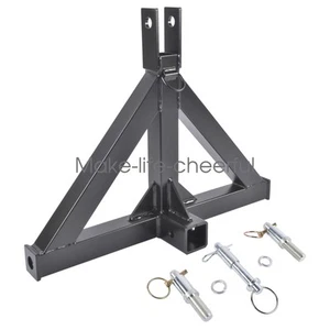 3 Point Trailer Hitch with 2" Receiver Quick Hitch for All Category 1 Tractors - Picture 1 of 38