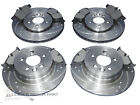 MG ZT ZTT 2001-2005 FRONT &amp; REAR DIMPLED GROOVED BRAKE DISCS &amp; MINTEX PADS