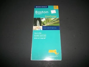 BOSTON Regional Map Rand McNally 2006 LAMINATED NEW - Picture 1 of 1
