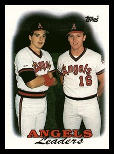 1988 Topps Angels Leaders Wally Joyner #381 Mint