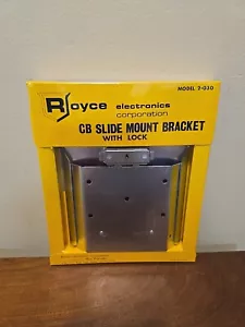 NOS Royce Electronics CB Slide Mount Bracket With Lock - Model 2-030 - New - Picture 1 of 10