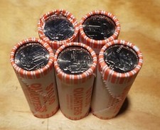 ☆☆LOT OF 5☆☆ State Quarter 25c Uncirculated Rolls 2009-D Dist. Columbia DC