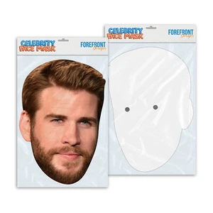 Máscara facial personalizada divertida celebridad Liam Hemsworth lista para usar - Imagen 1 de 3