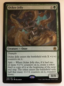 MTG Adventures In The Forgotten Realms Ochre Jelly 196/281 NM Rare - Picture 1 of 2