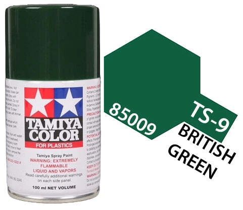 Tamiya 85009 TS-9 British Green Lacquer Spray Paint 100ml TAM85009 - US