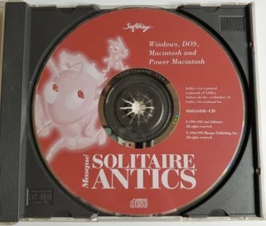Solitaire Antics CD-Rom DISC ONLY For Windows DOS Macintosh 1995 Software - Picture 1 of 4