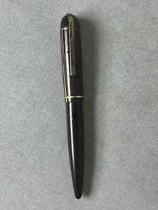 Eversharp Skyline braun mit braun/gold Streifen Kappe Füllfederhalter - 40er Jahre - 14kt Feder - Bild 1 von 15